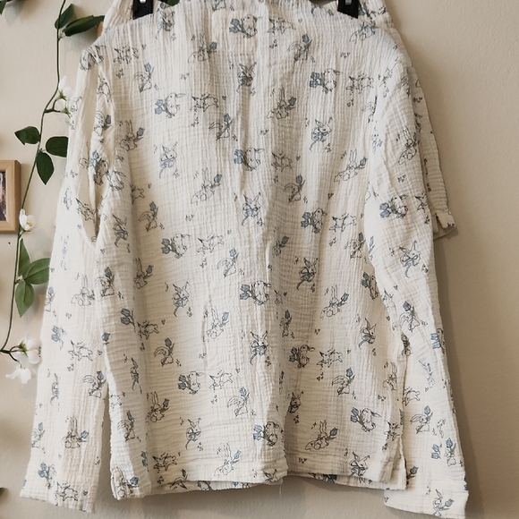 NWOT - American Eagle Outfitters Cotton Gauze Pajama Set - M - Picture 5 of 8